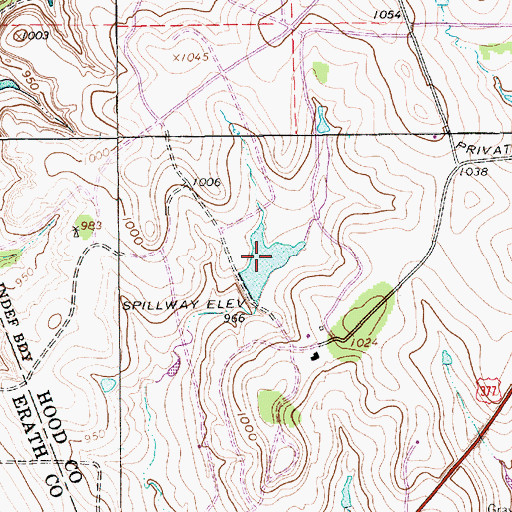 Topographic Map of Texas A and M Lake, TX