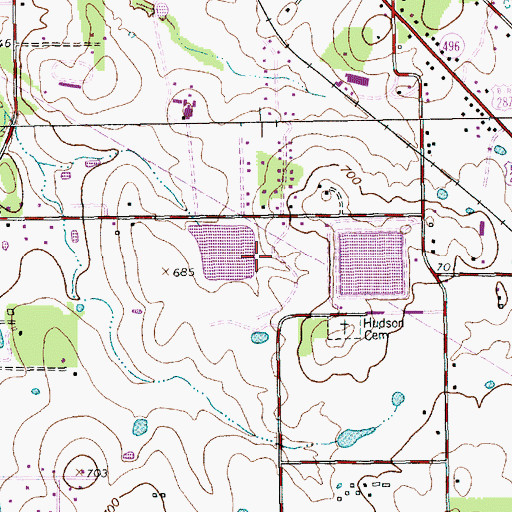 Topographic Map of West Balancing Reservoir, TX