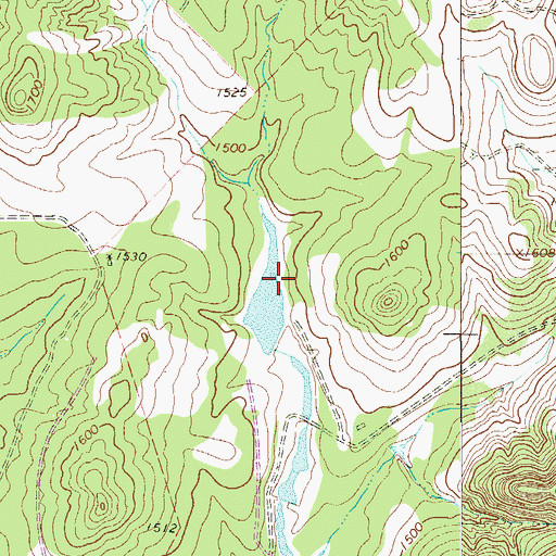 Topographic Map of White Ranch Lake Dam, TX