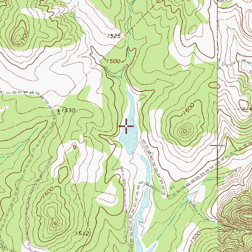 Topographic Map of White Ranch Lake, TX
