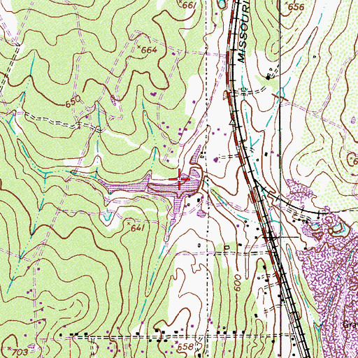 Topographic Map of Pax Lake, TX