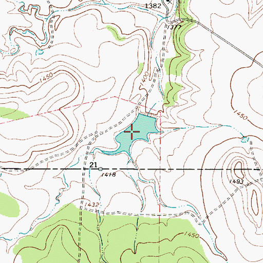 Topographic Map of Lambshead Tank, TX