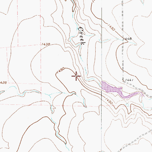 Topographic Map of Big Wolf Tank Dam, TX