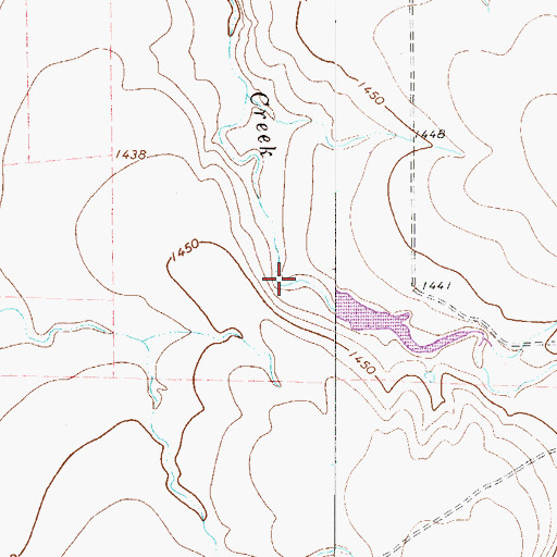 Topographic Map of Big Wolf Tank, TX