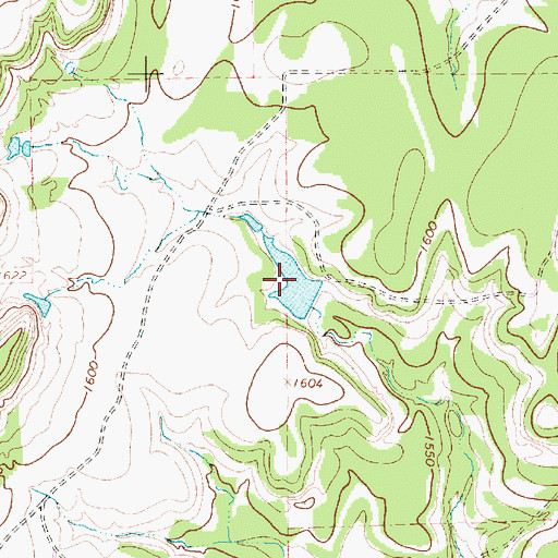 Topographic Map of Ada Tank, TX