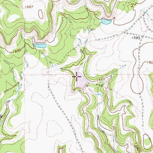 Topographic Map of Ranger Canyon Tank, TX