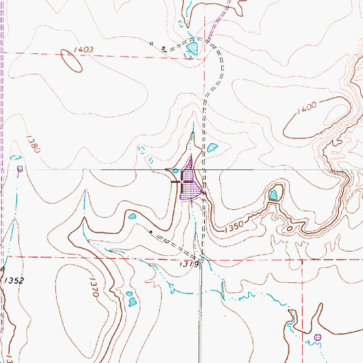 Topographic Map of Patterson Lake Number 2, TX