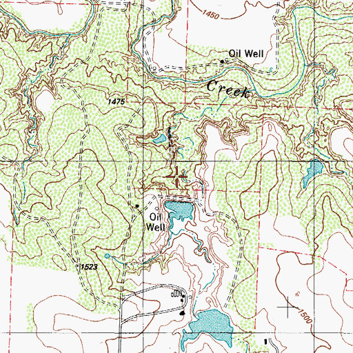 Topographic Map of Quanah Country Club North Lake Dam, TX