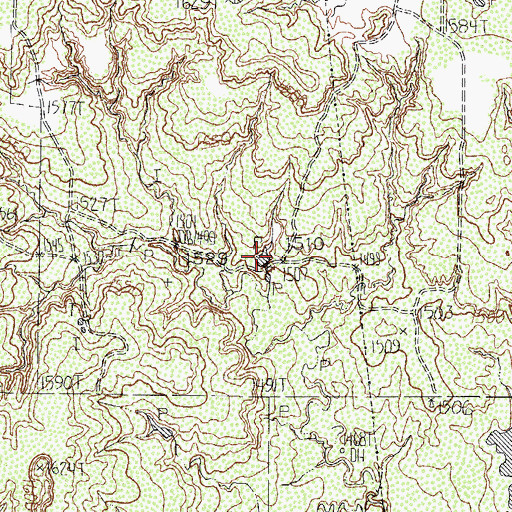 Topographic Map of Williams Lake, TX