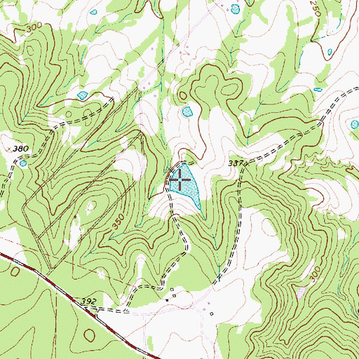 Topographic Map of A and W Ranch Lake, TX
