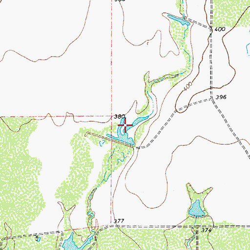 Topographic Map of Esperanza Ranch Lake Number 4, TX