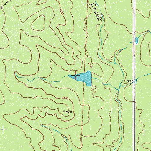 Topographic Map of Cameron Ranch Lake Number 4, TX