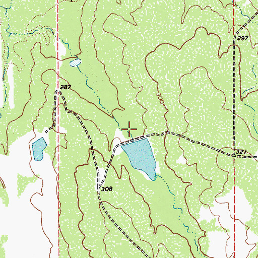 Topographic Map of Charamusca Lake Number 4 Dam, TX