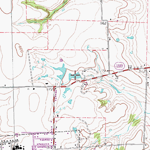 Topographic Map of Pierce Pond, TX