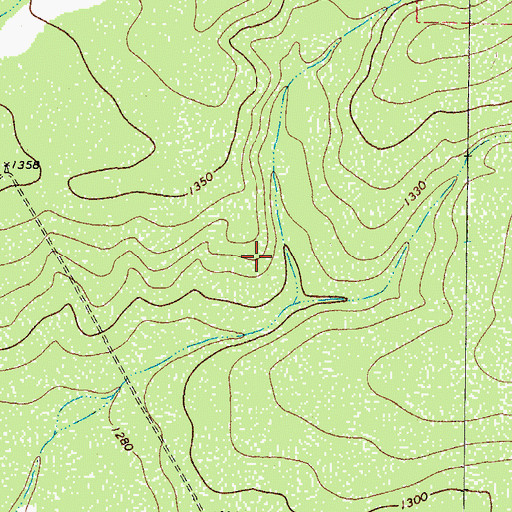 Topographic Map of Shahan Lake Dam, TX