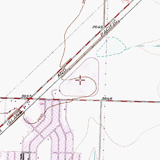 Topographic Map of Amarillo Terminal Reservoir, TX