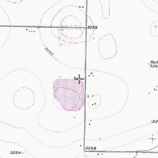 Topographic Map of Lubbock Terminal Reservoir Levee, TX