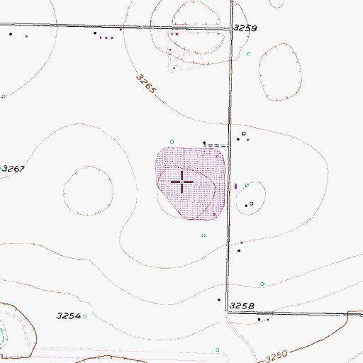 Topographic Map of Lubbock Terminal Reservoir, TX