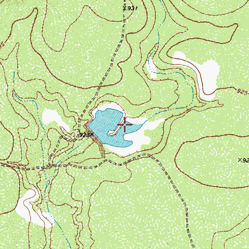 Topographic Map of Burr Estate Lake Number 1, TX