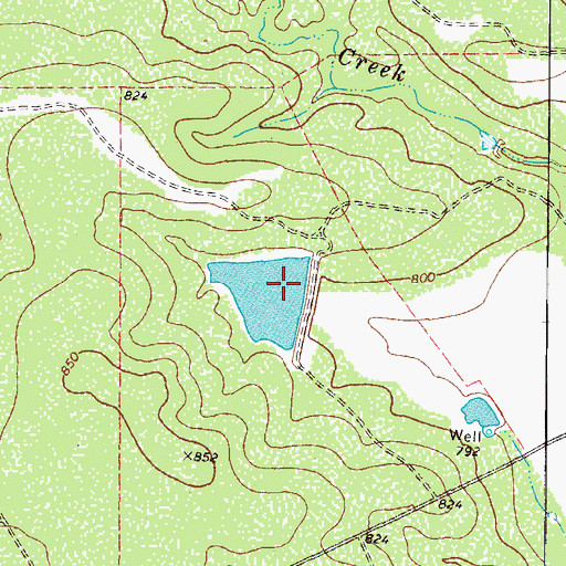 Topographic Map of Rio Hacienda Ranch Lake, TX