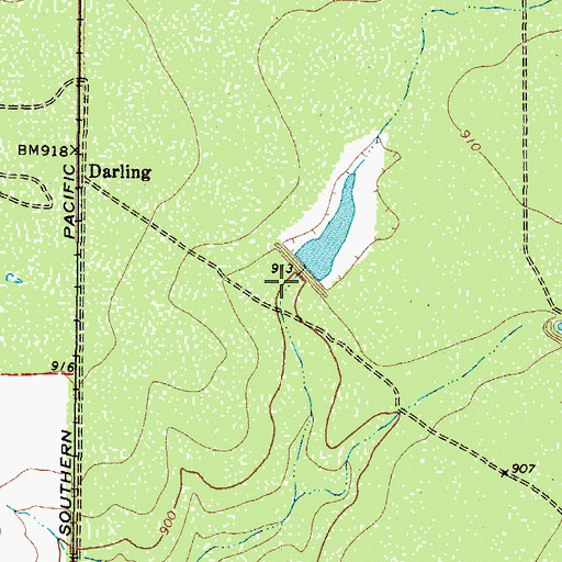 Topographic Map of Dunbar Cattle Company Lake Dam, TX
