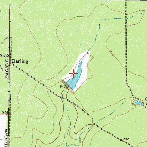 Topographic Map of Dunbar Cattle Company Lake, TX