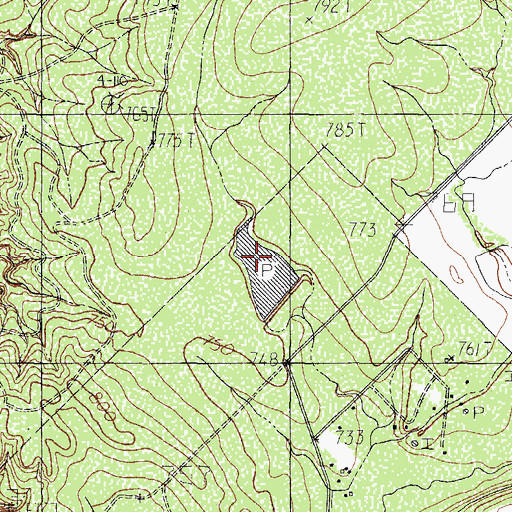 Topographic Map of Carr Lake Dam, TX