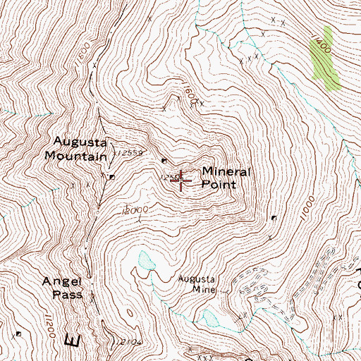 Topographic Map of Mineral Point, CO