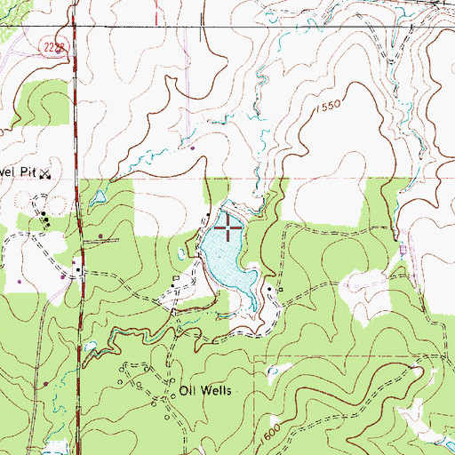Topographic Map of Hatchett Lake Dam, TX