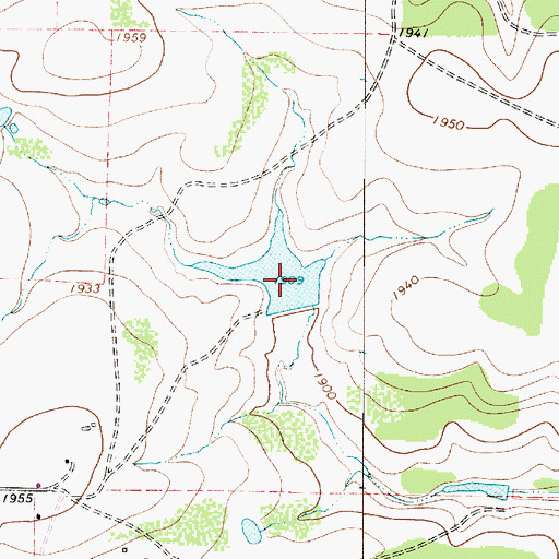 Topographic Map of Straley Lake, TX