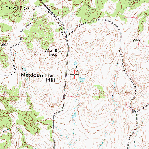 Topographic Map of Texas No Name Number 29 Dam, TX