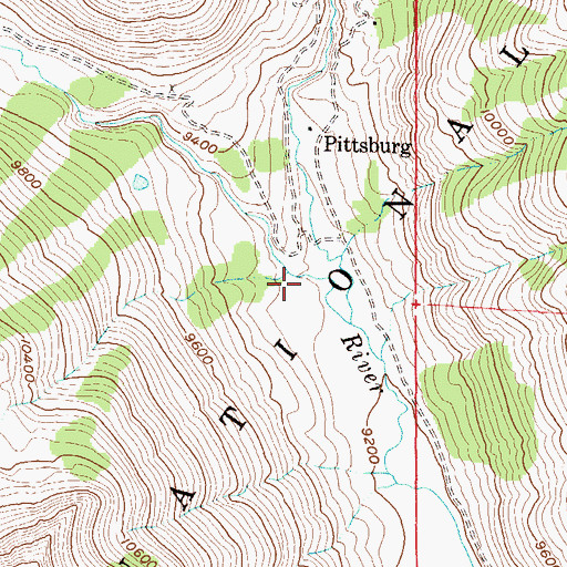 Topographic Map of Poverty Gulch, CO