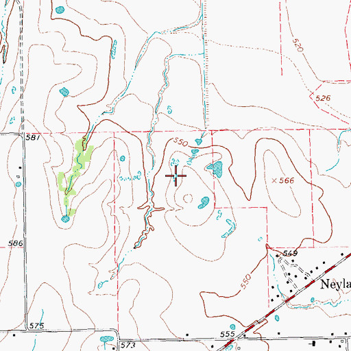 Topographic Map of Marion Lake, TX