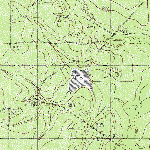 Topographic Map of Xmas Tank Dam, TX