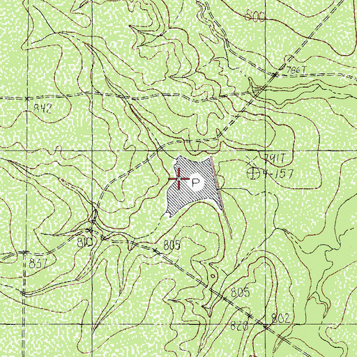 Topographic Map of Xmas Tank, TX