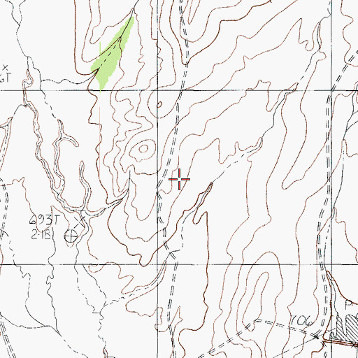 Topographic Map of Tovar Ranch Lake Number 1 Dam, TX