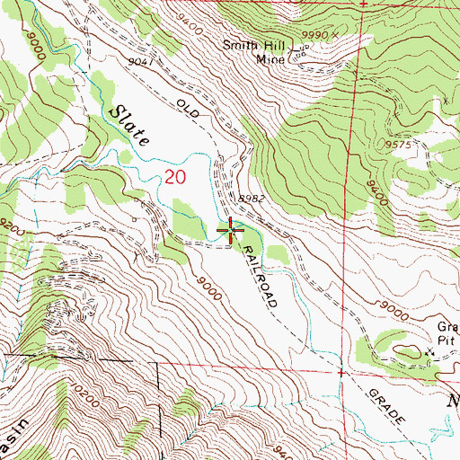 Topographic Map of Oh-be-joyful Creek, CO