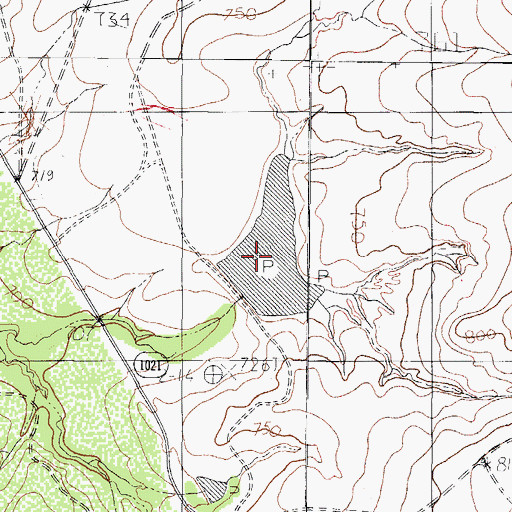 Topographic Map of Cage Lake Number 2, TX
