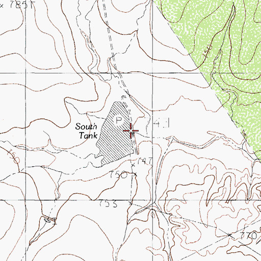 Topographic Map of Tovar Ranch Lake Number 3 Dam, TX