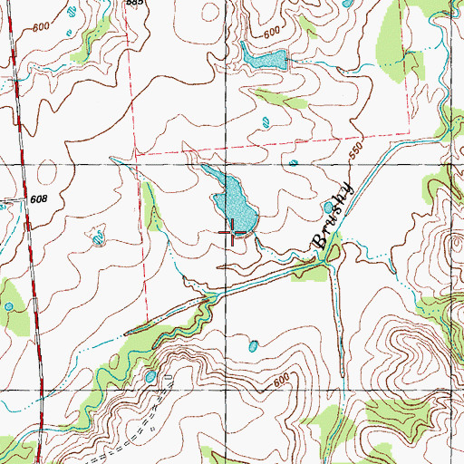 Topographic Map of Klose Lake, TX