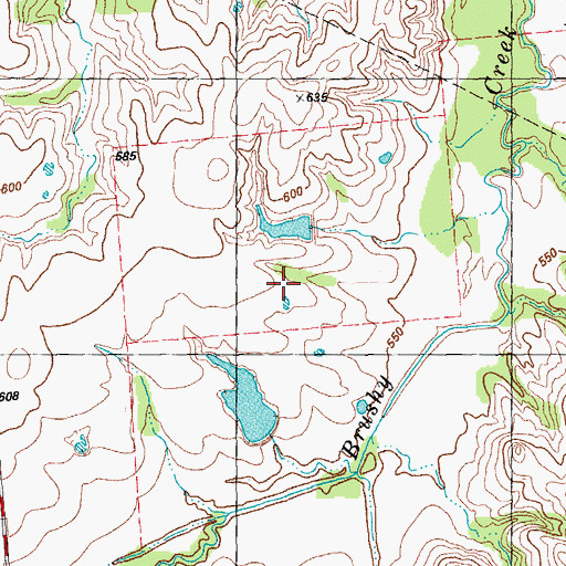 Topographic Map of Texas No Name Number 31 Dam, TX
