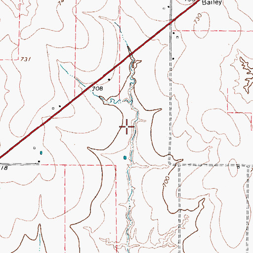 Topographic Map of Gilbert Lake, TX
