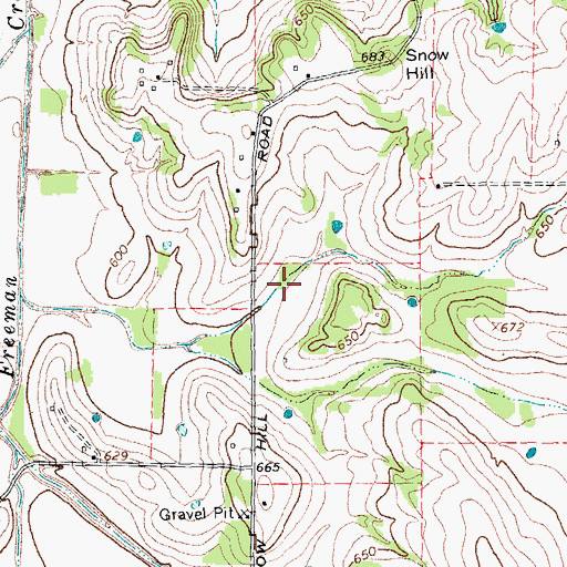 Topographic Map of Texas No Name Number 33 Dam, TX