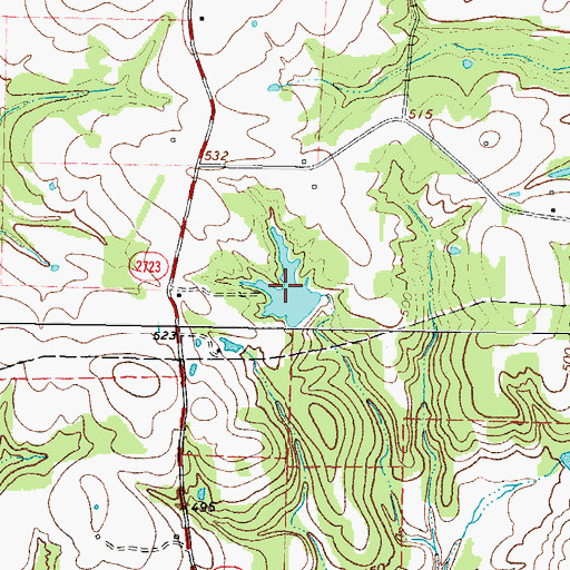 Topographic Map of Edwards Lake, TX