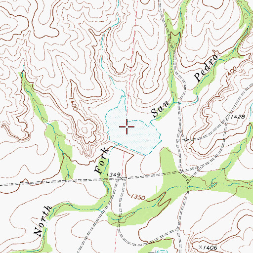 Topographic Map of Moody Lake, TX