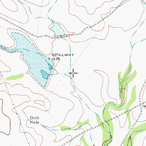 Topographic Map of Gillis West Lake, TX