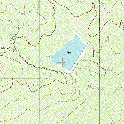 Topographic Map of Nunley Lake Number 2 Dam, TX
