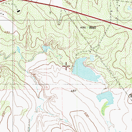 Topographic Map of A R Sanchez Lake Dam, TX