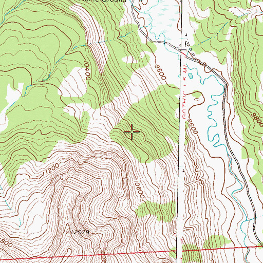 Topographic Map of Rock Creek, CO