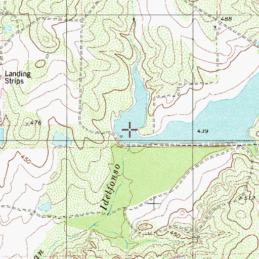 Topographic Map of Link Lake Number 2 Dam, TX